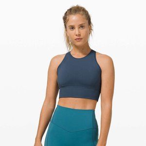 Lululemon Ebb to Train Bra Iron Blue Size 10